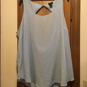 Size 2 Ice Blue Open Back Tank